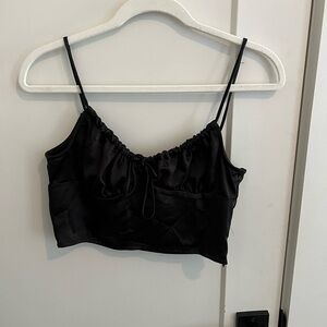 Princess Polly Black Crop tank